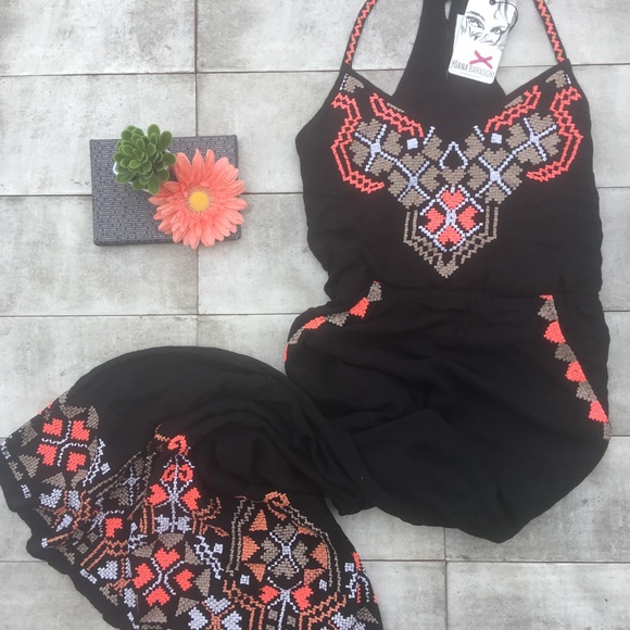 Yoana Baraschi Fiji Geo Embroidered Racer Maxi - Picture 1 of 8